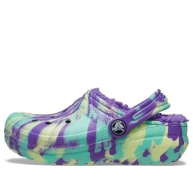 Classic Lined Clog «Neon Purple Multi»