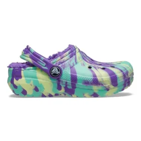 Classic Lined Clog «Neon Purple Multi»