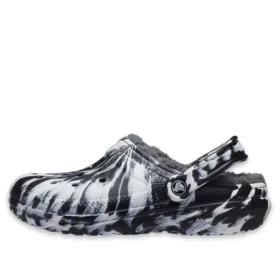 Classic Lined Clog Outdoor Sandal «Marbled White Black»