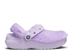 Classic Lined Clog para mujer «Fur Sure – Lavender»