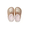 Classic Lined Glitter Zuecos «Gold Pink»