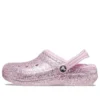 Classic Lined Glitter Zuecos «Pink»