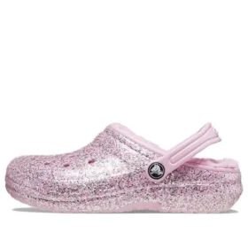 Classic Lined Glitter Zuecos «Pink»