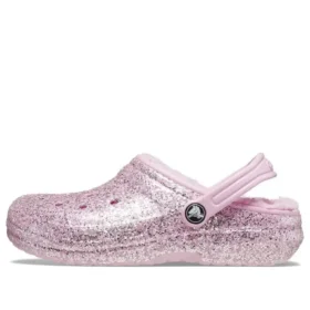Classic Lined Glitter Zuecos «Pink»