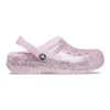 Classic Lined Glitter Zuecos «Pink»