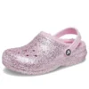 Classic Lined Glitter Zuecos «Pink»