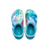 Classic Lined Solarized Zuecos «White Blue Aqua»