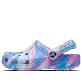Classic Marbled Clog «Azul, morado y rosa»