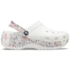 Classic Platform Americana Paisley Zuecos «Blanco»