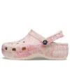 Classic Platform Clog con estampado de serpiente «Pink»