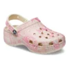Classic Platform Clog con estampado de serpiente «Pink»