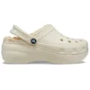 Classic Platform Lined Clog «Bone»