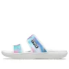 Classic Sandal colorida unisex multicolor en blanco