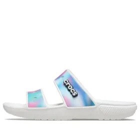 Classic Sandal colorida unisex multicolor en blanco