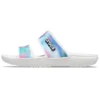 Classic Sandal colorida unisex multicolor en blanco