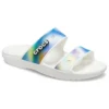 Classic Sandal colorida unisex multicolor en blanco