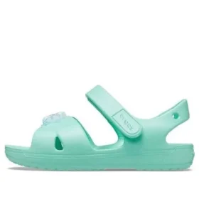 Classic Sandal con tiras cruzadas y adornos «Turquesa»