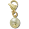 Colgante Jibbitz™ con perla SMT en dorado y verde