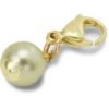 Colgante Jibbitz™ con perla SMT en dorado y verde
