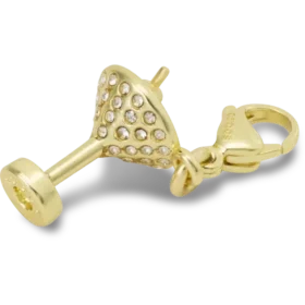 Colgante Jibbitz™ de martini dorado