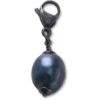 Colgante Jibbitz™ de perla SMT plateada y negra Colgante Jibbitz™ de perla SMT plateada y negra