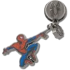Colgante Jibbitz para zapatos Spider-Man con la telaraña en relieve