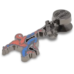Colgante Jibbitz para zapatos Spider-Man con la telaraña en relieve