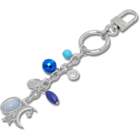 Colgante para bolsos con luna y estrellas
