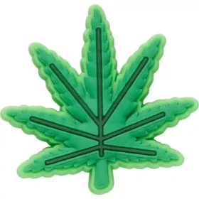 Colgante para zapatos Jibbitz con hoja de cáñamo