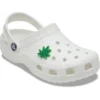 Colgante para zapatos Jibbitz con hoja de cáñamo
