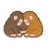 Colgante para zapatos Jibbitz «Punch the Monkey and His Bestie»