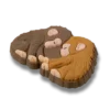Colgante para zapatos Jibbitz «Punch the Monkey and His Bestie»