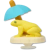 Colgantes Jibbitz™ 3D de rana relajada
