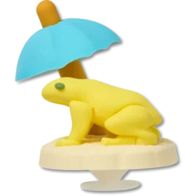 Colgantes Jibbitz™ 3D de rana relajada