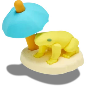 Colgantes Jibbitz™ 3D de rana relajada