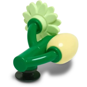 Colgantes Jibbitz™ 4Lw: capullo de flor amarillo