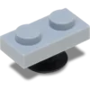 Colgantes Jibbitz 4Lw gris claro, 1×2