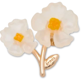 Colgantes Jibbitz™ con diseño de flor blanca