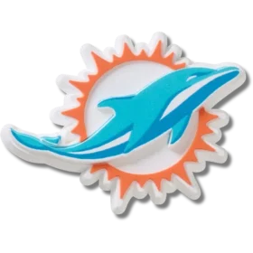 Colgantes Jibbitz™ con el logotipo de los Miami Dolphins de la NFL