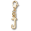Colgantes Jibbitz™ con la letra «J» dorada