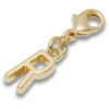 Colgantes Jibbitz™ con la letra R dorada
