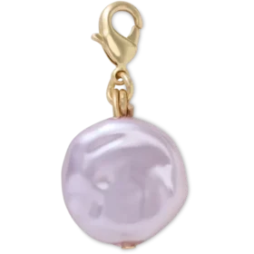 Colgantes Jibbitz™ con perla rosa