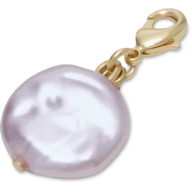 Colgantes Jibbitz™ con perla rosa