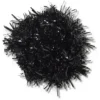 Colgantes Jibbitz™ con pompón de oropel negro