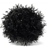 Colgantes Jibbitz™ con pompón de oropel negro
