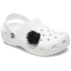 Colgantes Jibbitz™ con pompón de oropel negro