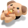 Colgantes Jibbitz «Cutie Ice Cream Puppy»