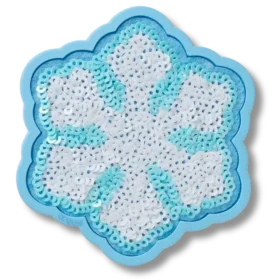 Colgantes Jibbitz™ de copo de nieve con lentejuelas