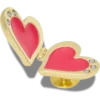 Colgantes Jibbitz™ de corazón con medallón de burbujas dorado Colgantes Jibbitz™ de corazón con medallón de burbujas dorado
