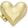 Colgantes Jibbitz™ de corazón con medallón de burbujas dorado Colgantes Jibbitz™ de corazón con medallón de burbujas dorado